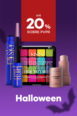 Maquilhagem de Halloween com destaque promocional de at&eacute; 20% sobre pre&ccedil;o de Venda ao P&uacute;blico Recomendado